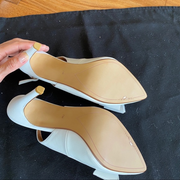 Halogen Halila-Lea white leather pumps size 7 - Picture 5 of 7
